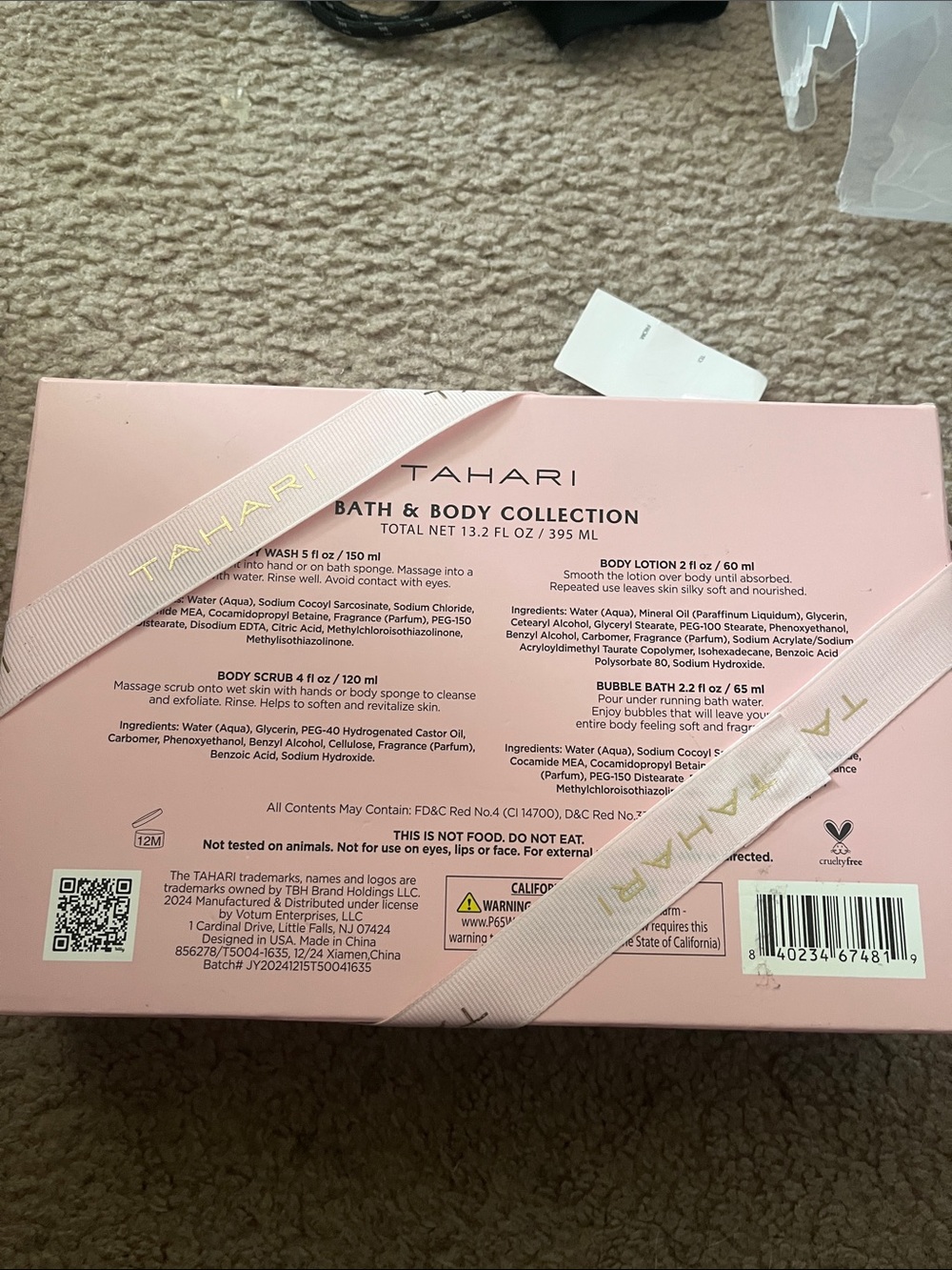 Tahari Rose Bath & Body Set - Pink Floral - Picture 3 of 3